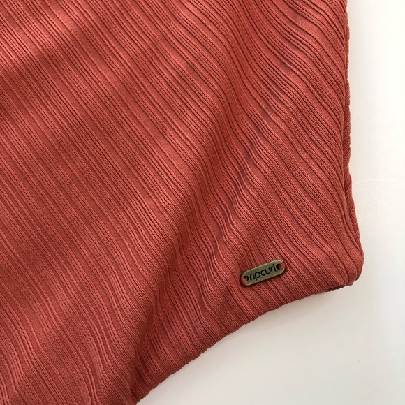 RELISTED Rip Curl Premium Surf Cheeky Ribbed Swimsuit Rust NWT Women Size Medium - Picture 7 of 14